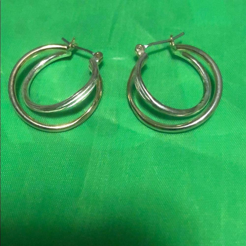 Used  silver earrings